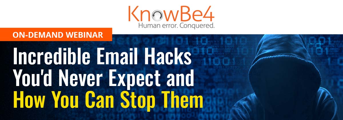 Incredible Email Hacks You'd Never Expect  with Roger Grimes